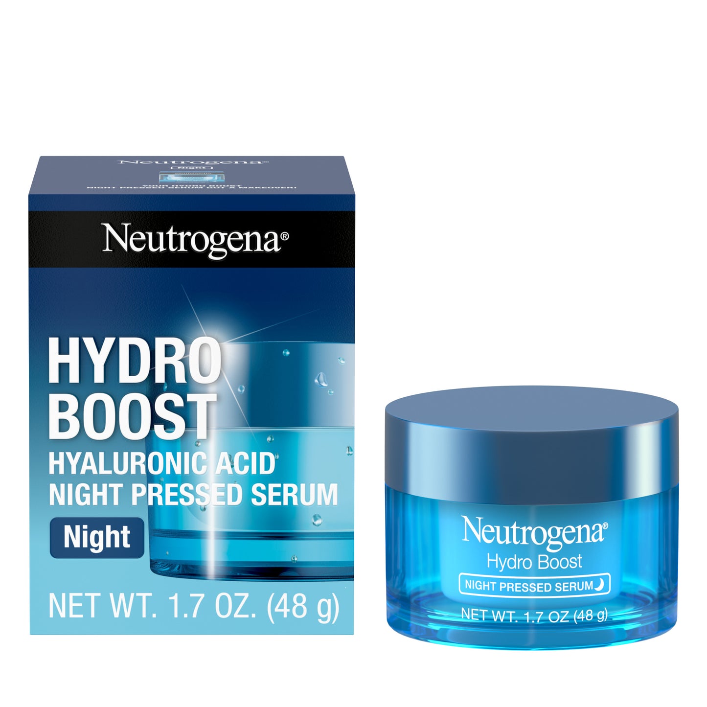 Neutrogena Hydro Boost Hyaluronic Acid Pressed Night Serum, 1.7 oz
