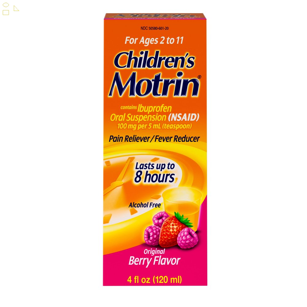 Children's Motrin Ibuprofen Kids Medicine, Berry Flavored, 4 fl. oz