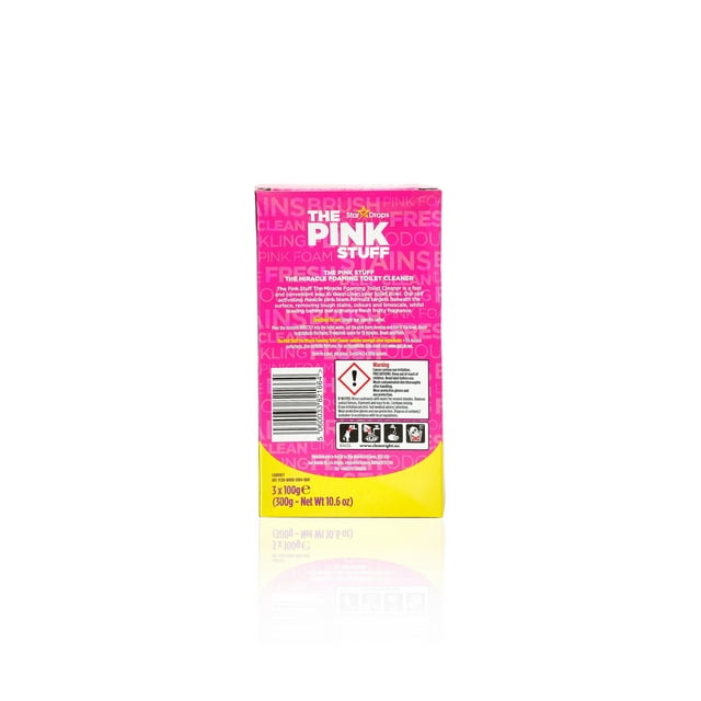 The Pink Stuff, Miracle Power Foaming Powder for Toilets, Bathroom Cleaner, 2 Pack, 7 oz.