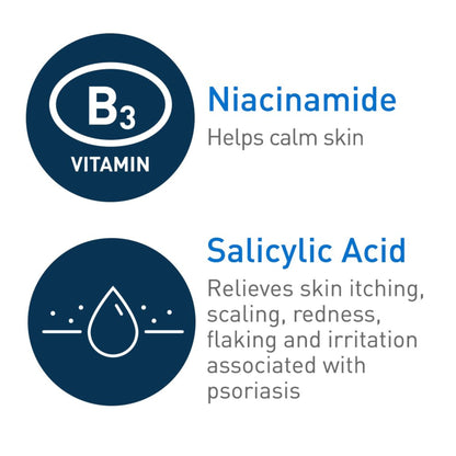 CeraVe Psoriasis Moisturizing Body Cream with Salicylic Acid & Urea for Psoriatic and Dry Skin, 8 oz