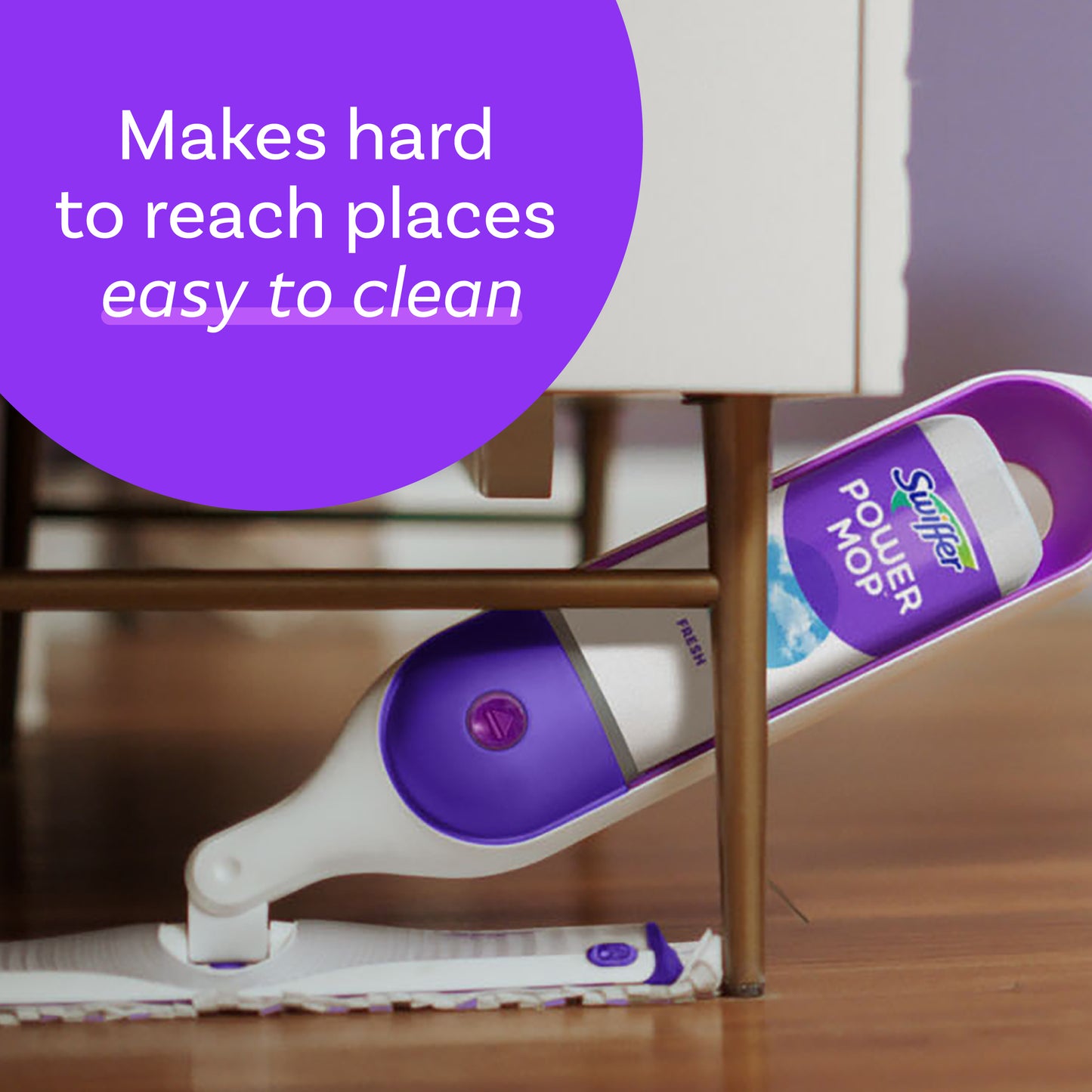 Swiffer PowerMop Multi-Surface Mop Kit for Floor Cleaning, Fresh Scent