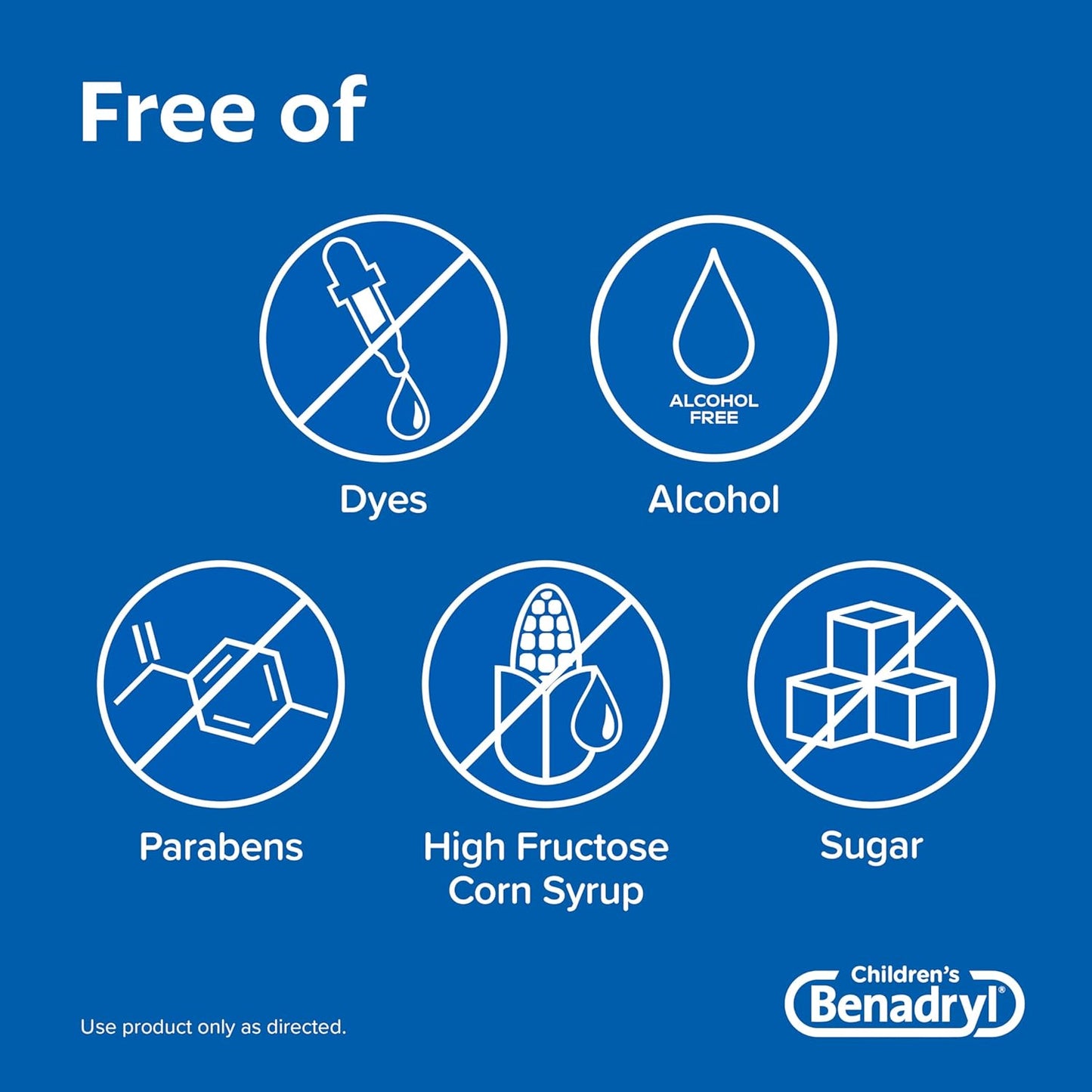 Children's Benadryl Dye-Free Allergy Liquid, Bubble Gum, 4 fl. oz