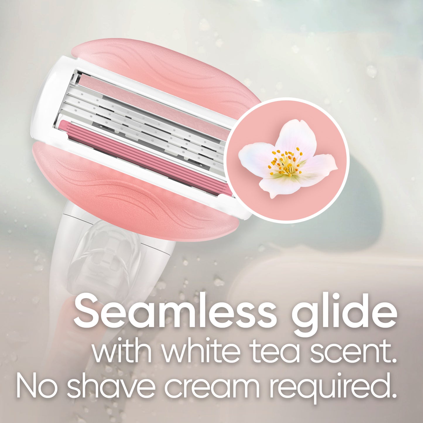 Gillette Venus Comfort Glide White Tea Women's Razor Blade Refills,