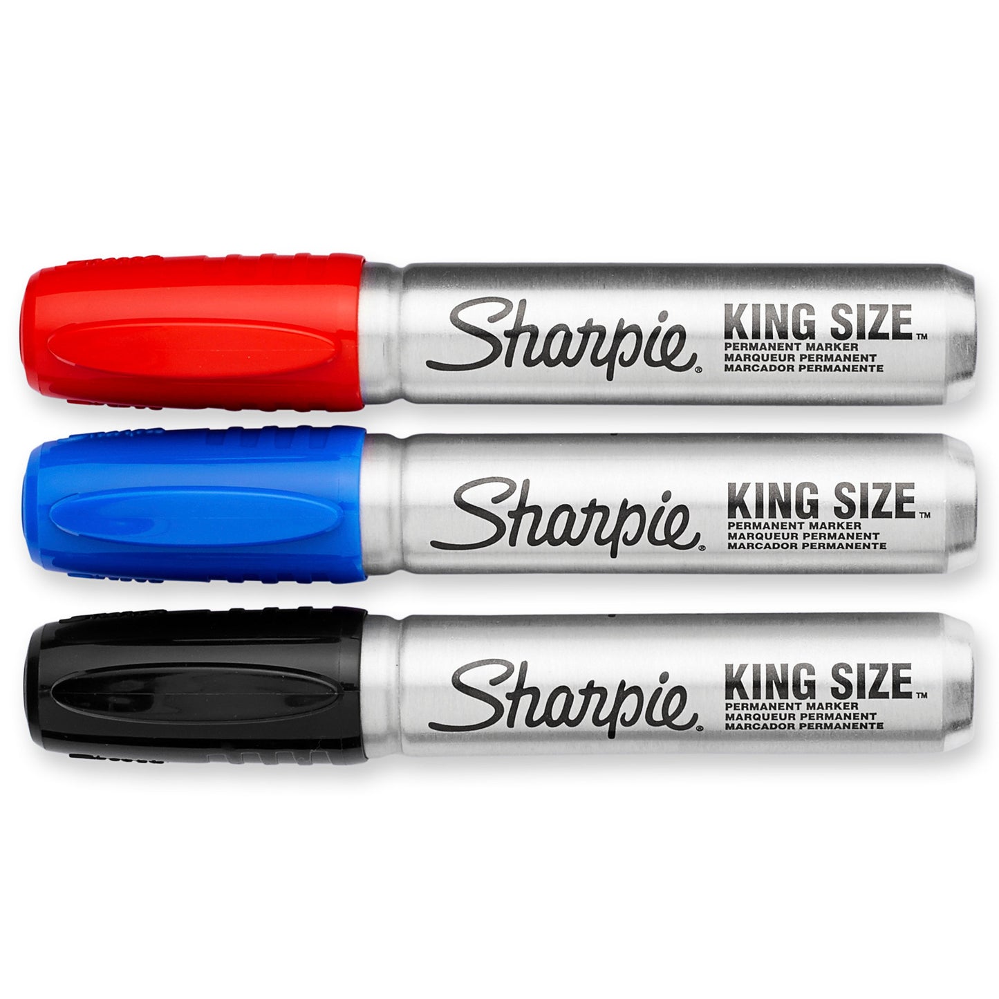 Sharpie King Size Permanent Marker, Large Chisel Tip, Great for Poster Boards, Assorted, 4 Count
