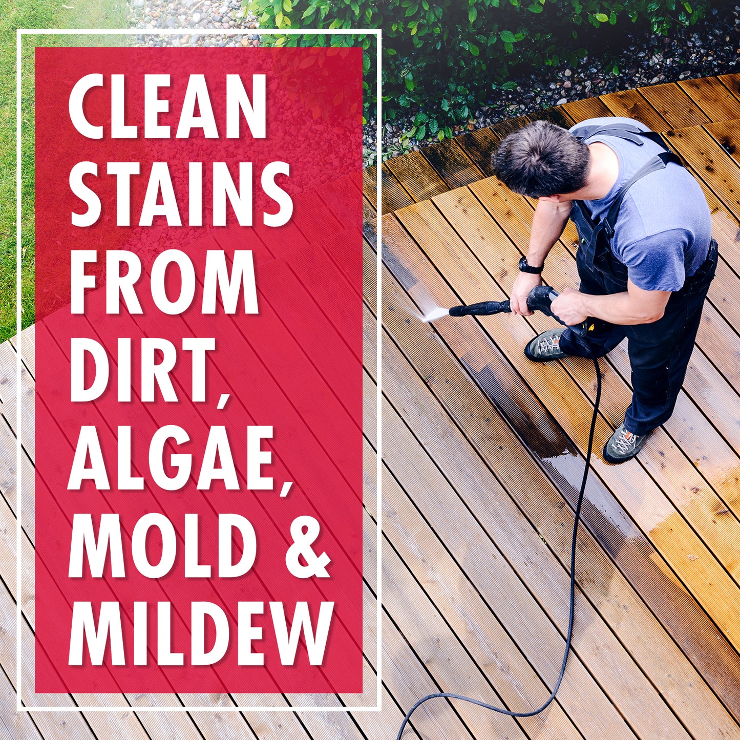 30 SECONDS Outdoor Cleaner for Stains from Algae, Mold and Mildew 1 Gallon